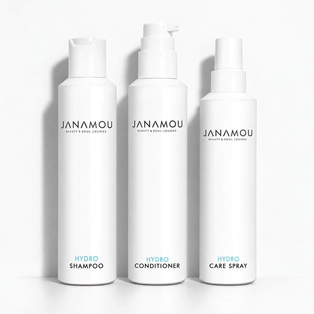 JANAMOU HYDRO Hair Routine Set mit Shampoo, Conditioner und Care Spray