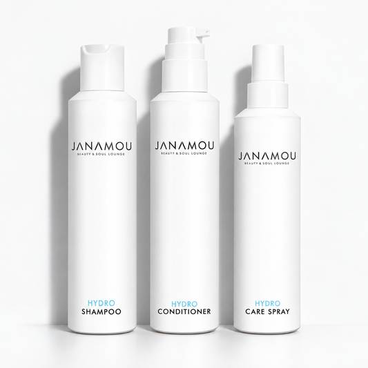JANAMOU HYDRO Hair Routine Set mit Shampoo, Conditioner und Care Spray